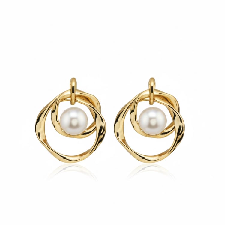 Perlové náušnice ze stříbra