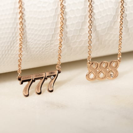 Náhrdelník s diamantem Andělská čísla