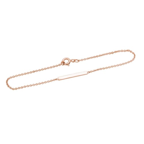 Zlatý minimalistický náramek Bar