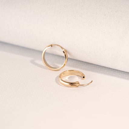 Zlaté kruhové náušnice Dorian
