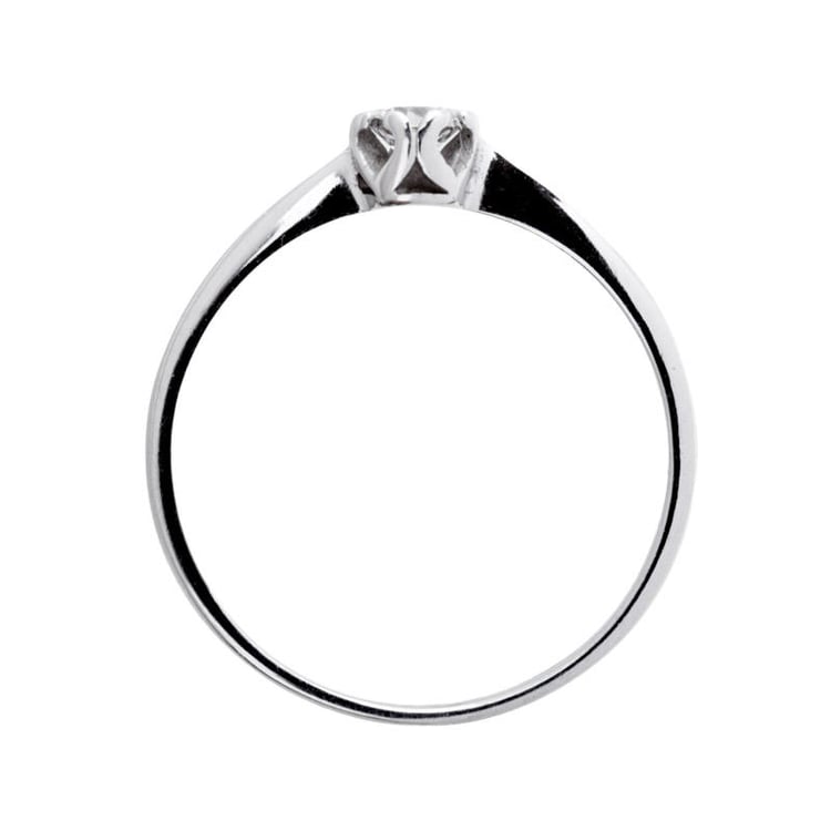 Zlatý zásnubní prsten s diamantem 2854