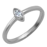 Zlatý prsten s marquise GIA certifikovaným diamantem Alua