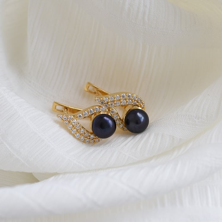 Pozlacené náušnice 64423