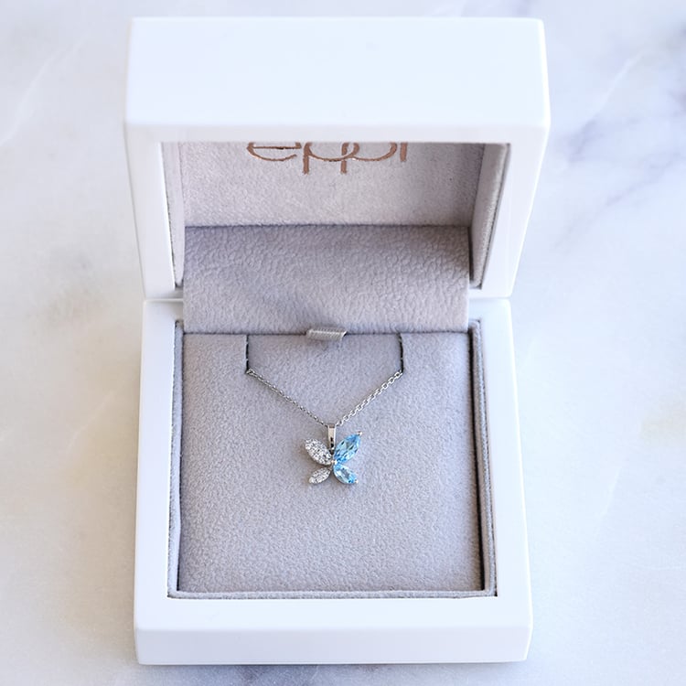 Romantický přívěsek s topazy 87203