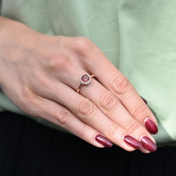 Zásnubní turmalínový prsten 13119