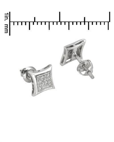 Diamantové náušnice stříbrné 1583