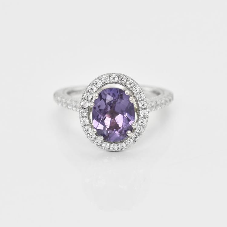 Stříbrný prsten s alexandritem 20037