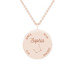 Novorozenecký přívěsek s gravírem dle vaší volby Melody