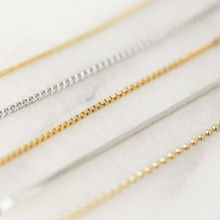 Panzer řetízek 45 cm z 14k zlata 136083