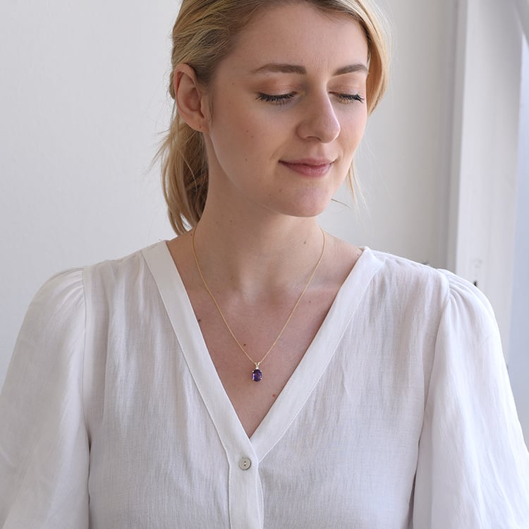 Náhrdelník s ametystem 67653