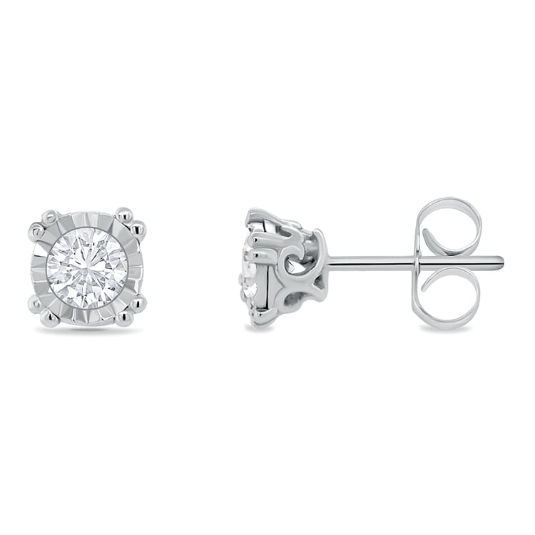 Zlaté diamantové náušnice 75634