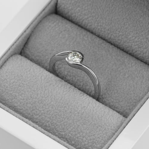 Zásnubní prsten s lab-grown diamantem Saffar