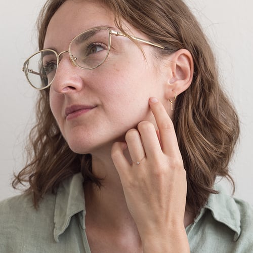 Řetízkový prsten s lab-grown diamantem Jalo