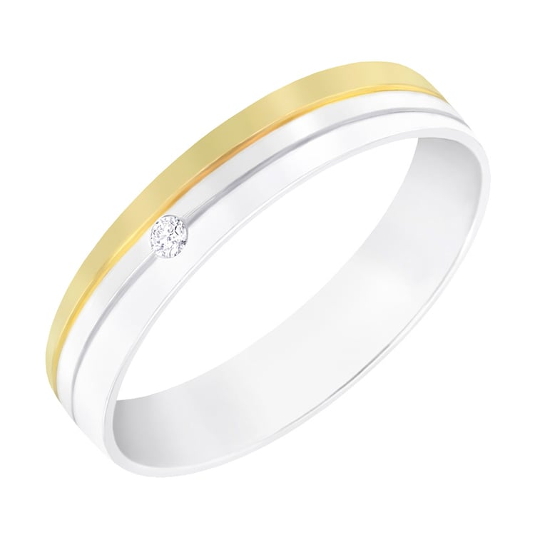 Kombinovaný dámský prsten 60829