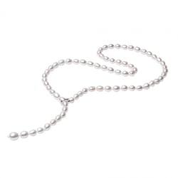 Stříbrný náhrdelník s bílými perlami Katherine