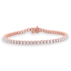 Zlatý tenisový náramek s lab-grown diamanty Bea
