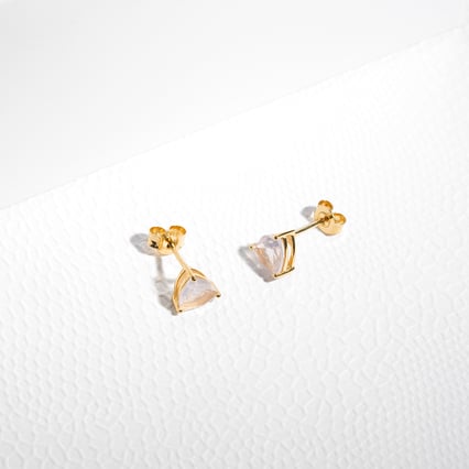 Stříbrné náušnice s růženíny Nellie