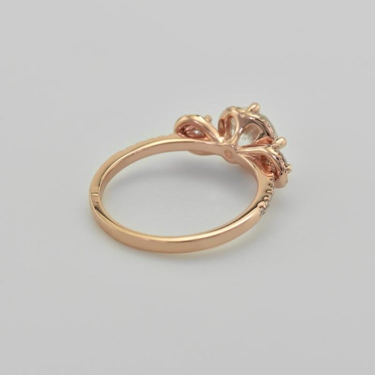 Moissanitový zlatý prsten 42336