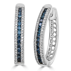 Kruhové diamantové náušnice Brittany