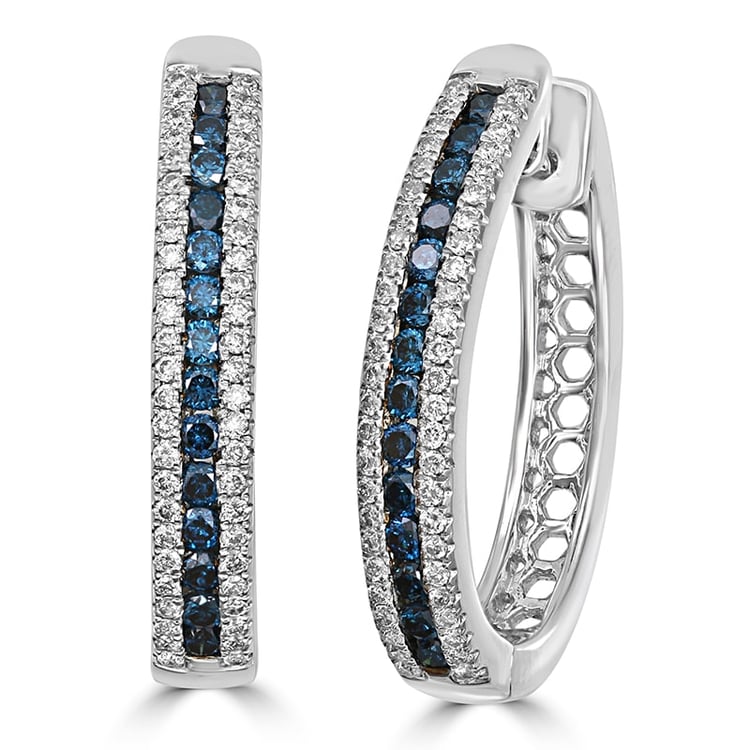 Kruhové diamantové náušnice ze zlata Brittany