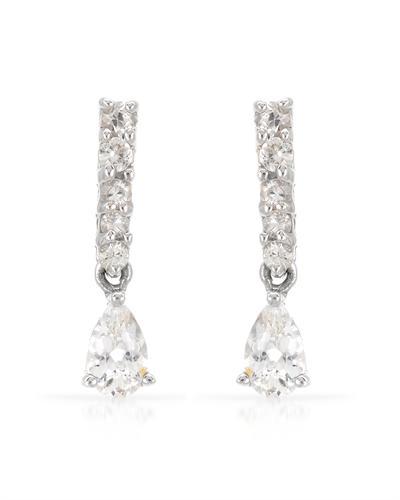 Zlaté náušnice se safíry