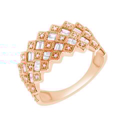 Moderní zlatý prsten s lab-grown diamanty Erlend