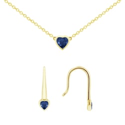 Safírová sada šperků Roshni