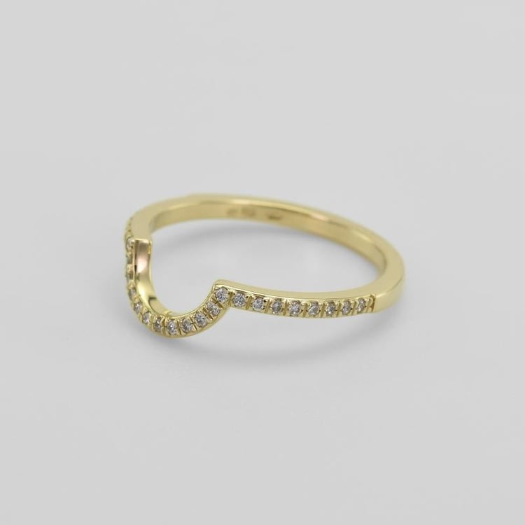 Zlatý snubní prsten plný diamantů 63436