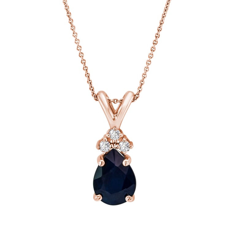 Zlatý safírový náhrdelník 31172