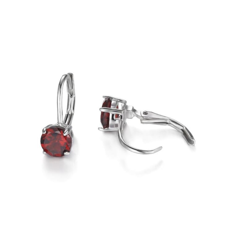 Náušnice s granáty 20588