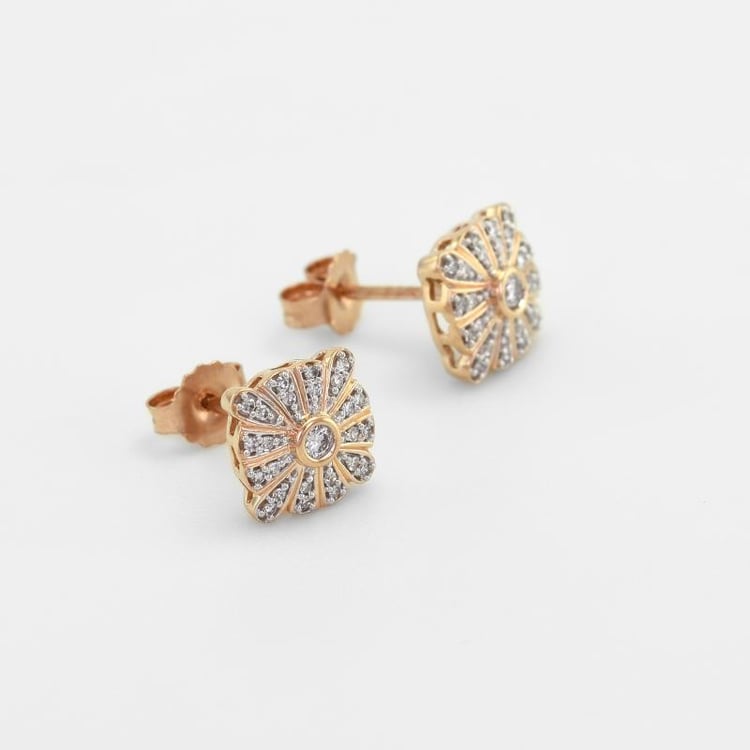 Elegantní náušnice plné diamantů 51413