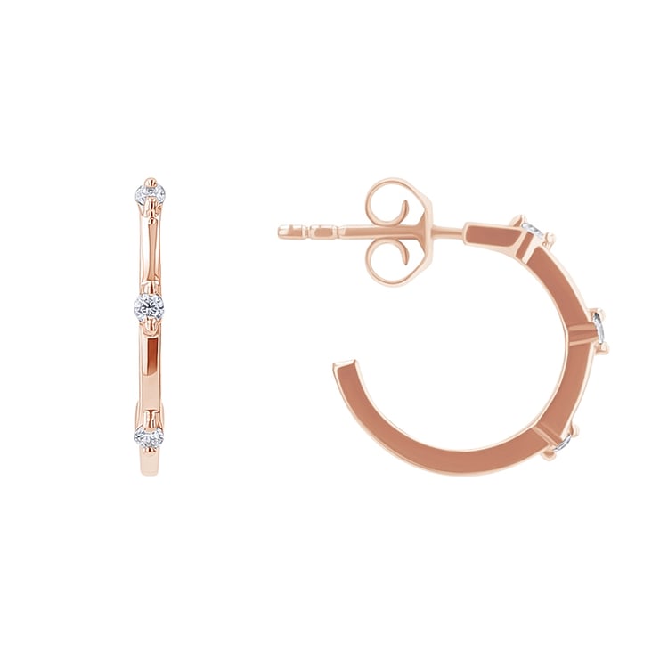 Kruhové náušnice s lab-grown diamanty Ramila 134400