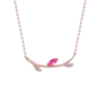 Náhrdelník s marquise turmalínem a diamanty Jandie