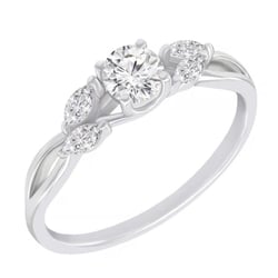 Rozvodový romantický prsten s lab-grown diamanty Lyonel