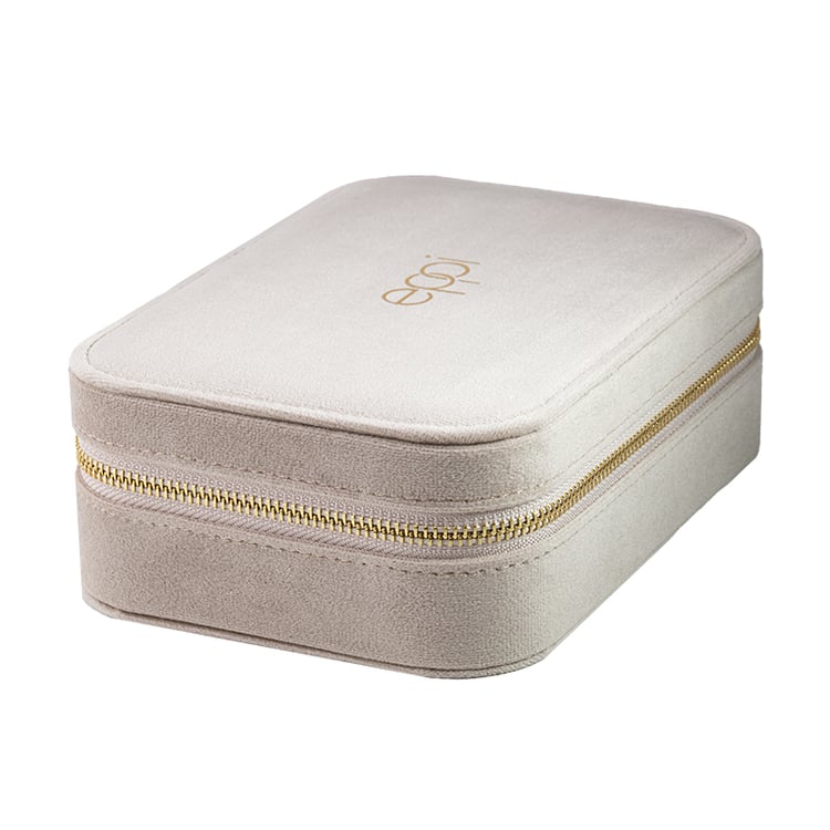 Velká béžová cestovní šperkovnice Shields