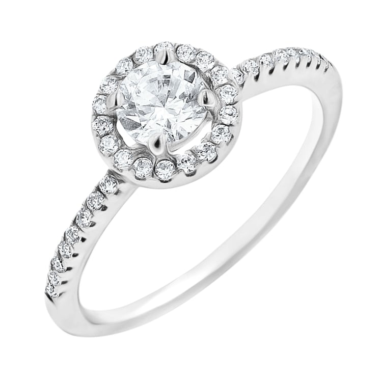 Zlatý zásnubní prsten s 0.70ct IGI certifikovaným lab-grown diamantem Kerau