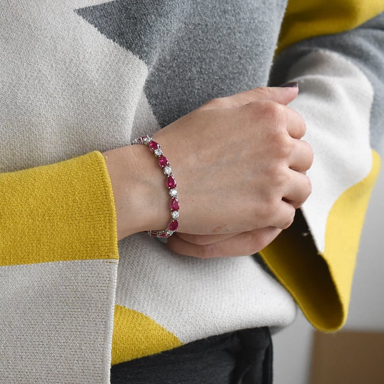 Stříbrný náramek 74116