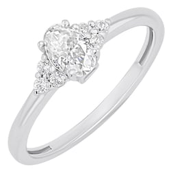 Zásnubní prsten s výběrem písmene a diamanty Sheldo