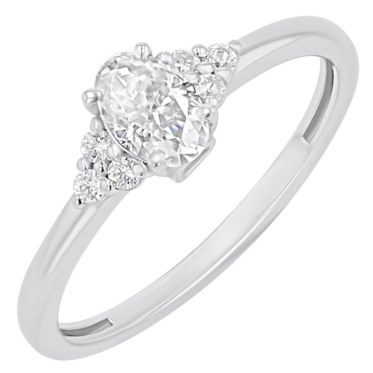 Zásnubní prsten s výběrem písmene a diamanty Sheldo
