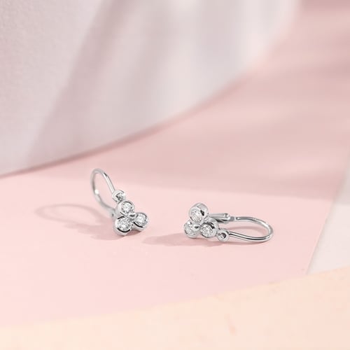 Zlaté dětské náušnice s diamanty Jasmine