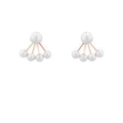 Atypické 2v1 náušnice s perlami Lokita