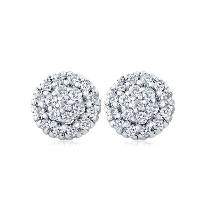 Zlaté diamantové náušnice