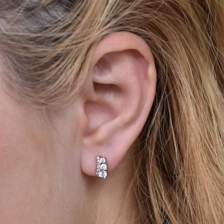 Náušnice stříbrné 24623