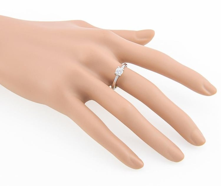 Zlatý zasnubný prsten Manjira 1036