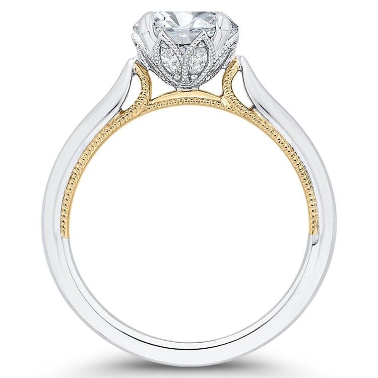 Zlatý zásnubní diamantový prsten 88463