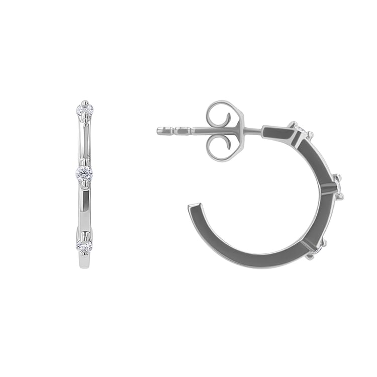 Kruhové náušnice s diamanty Ramila 134395