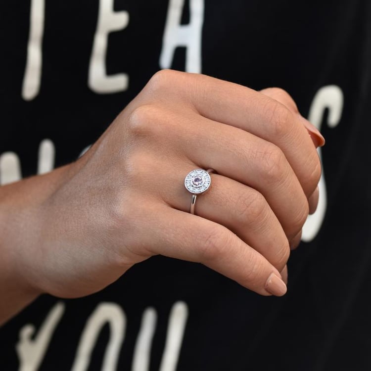 Zásnubní prsten s morganitem 33508