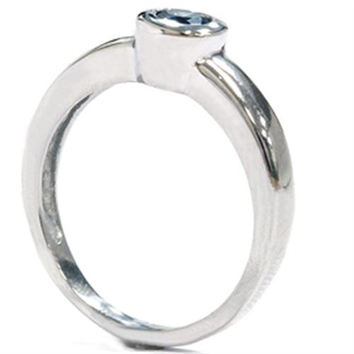 Prsteň z bíleho zlata s modrým diamantem 1950