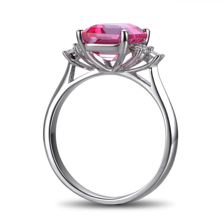 Zlatý prsten s růžovým topazem 16833