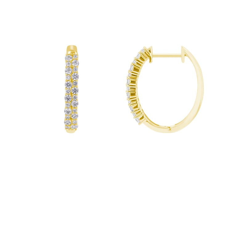 Kruhové náušnice s lab-grown diamanty Nicholls 111048